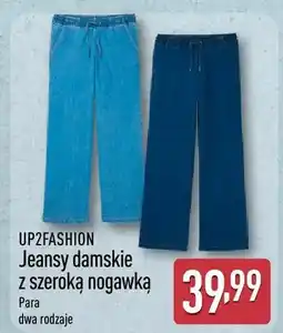 ALDI Jeansy damskie z szeroką nogawką oferta