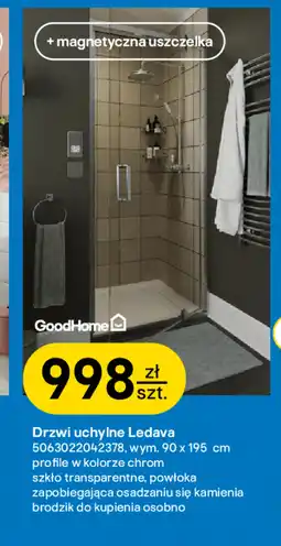 Castorama Drzwi kabiny prysznicowej GoodHome oferta