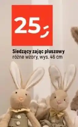 Dealz Siedzący zając pluszowy oferta