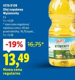 Lidl Vita D'Or Olej rzepakowy oferta