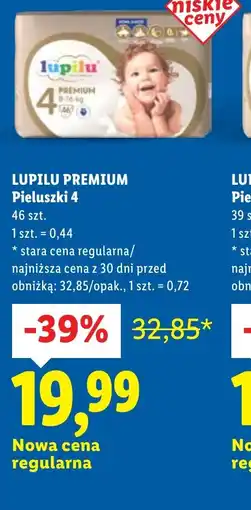 Lidl Lupilu Premium Pieluszki 4 oferta