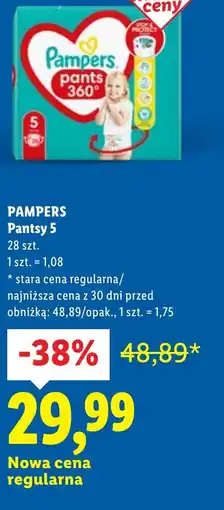 Lidl Pampers Pantsy 5 oferta