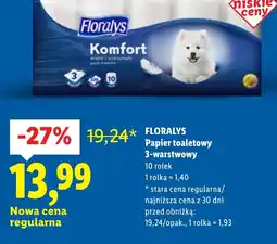 Lidl Floralys Papier toaletowy oferta