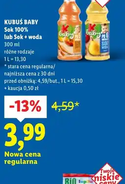 Lidl Kubuś Baby Sok oferta