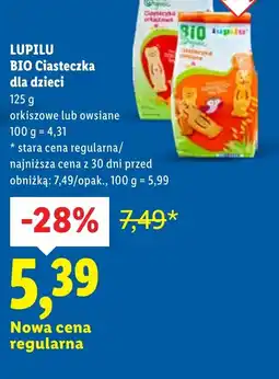 Lidl Lupilu BIO Ciasteczka dla dzieci oferta