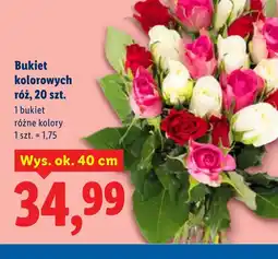 Lidl Bukiet kolorowych róż oferta