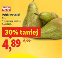 Lidl Polskie gruszki oferta
