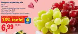 Lidl Winogrona bezpestkowe mix oferta