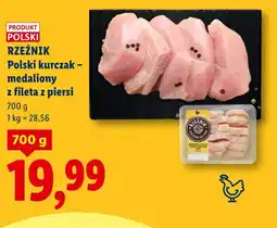 Lidl Rzeźnik Polski kurczakmedaliony z fileta z piersi oferta