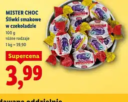 Lidl Mister Choc Sliwki smakowe w czekoladzie oferta