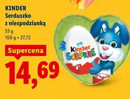 Lidl Kinder Serduszko z niespodzianką oferta