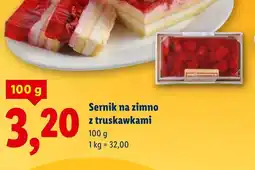Lidl Sernik na zimno z truskawkami oferta