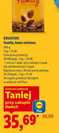 Lidl Eduscho Family kawa mielona oferta