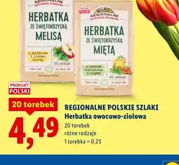 Lidl Regionalne Polskie Szlaki Herbatka owocowo-ziołowa oferta