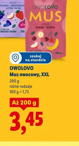 Lidl Owolovo Mus owocowy XXL oferta