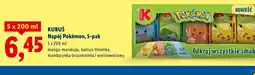Lidl Kubuś Napój Pokémon oferta