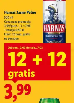 Lidl Harnaś Jasne Pełne oferta