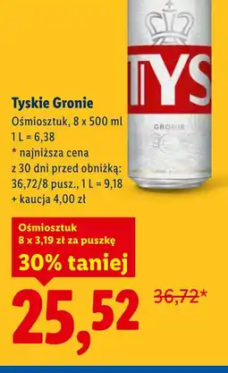 Lidl Tyskie Gronie oferta
