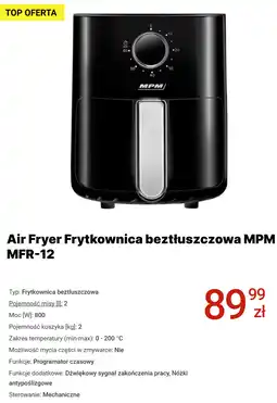 Media Expert Air Fryer Frytkownica beztłuszczowa MPM MFR-12 oferta