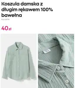 Pepco Koszula damska z długim rękawem 100% bawełna oferta