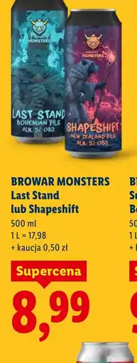 Lidl Browar Monsters Last Stand lub Shapeshift oferta