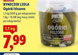 Lidl Ryneczek Lidla Ogórki kiszone oferta