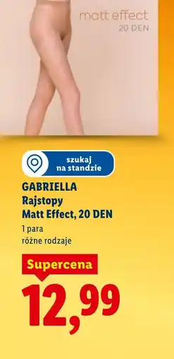 Lidl Gabriella Rajstopy Matt Effect oferta