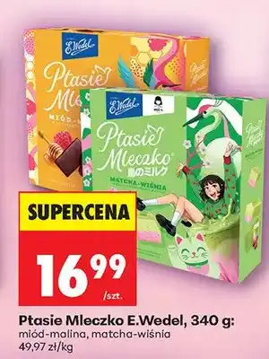 Ptasie Mleczko: miód-malina, matcha-wiśnia