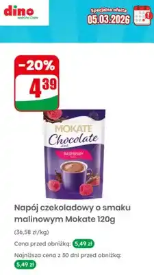 Dino Napój czekoladowy o smaku malinowym oferta
