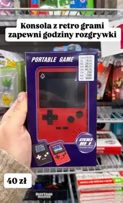Pepco Konsola przenośna z retro grami 200w1 oferta