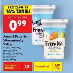 Biedronka Jogurt Wyśmienity truskawkowy oferta