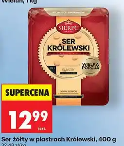 Biedronka Ser żółty w plastrach Królewski oferta