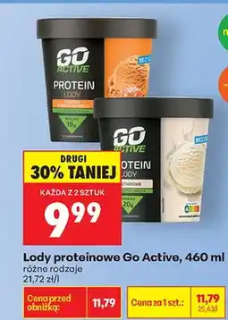 Biedronka Lody proteinowe różne rodzaje oferta