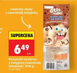 Biedronka Kluseczki na parze z belgijską czekoladą oferta