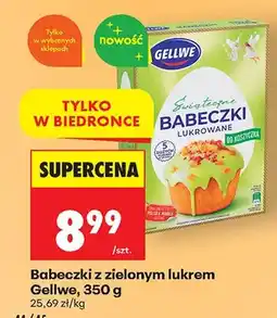 Biedronka Babeczki z zielonym lukrem lukrowane oferta