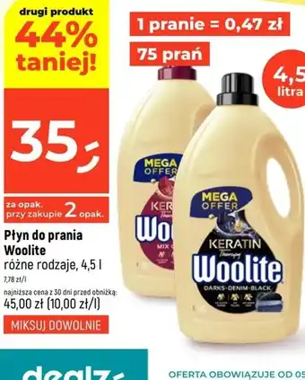 Dealz Płyn do prania Woolite oferta