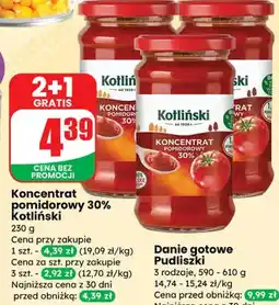 Dino Koncentrat pomidorowy 30% 2+1 GRATIS oferta