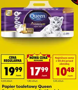 Biedronka Papier toaletowy Queen Premium super soft, 10 rolek oferta