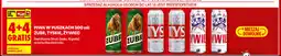 Biedronka Piwa w puszkach 500 ml: Żubr, Tyskie, Żywiec oferta