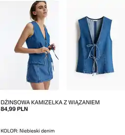 H&M DŻINSOWA KAMIZELKA Z WIĄZANIEM oferta