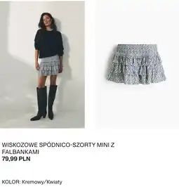 H&M WISKOZOWE SPÓDNICO-SZORTY MINI Z FALBANKAMI oferta