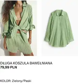H&M DŁUGA KOSZULA BAWEŁNIANA oferta