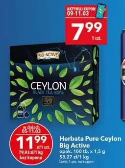 Lewiatan Herbata Pure Ceylon Big Active oferta