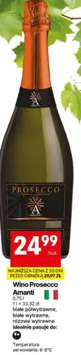Delikatesy Centrum Wino Prosecco Amanti białe półwytrawne, białe wytrawne, różowe wytrawne oferta