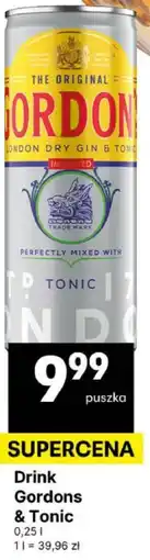 Delikatesy Centrum Drink Gordons & Tonic oferta
