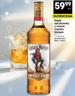 Delikatesy Centrum Napój spirytusowy z rumem Captain Morgan 0,7 l (Spiced Gold, Black, White) oferta