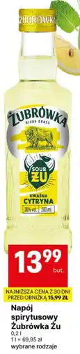 Delikatesy Centrum Napój spirytusowy Żubrówka Żu 0,2 l (różne rodzaje) oferta