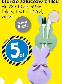 Tedi Etui do sztućców z filcu oferta