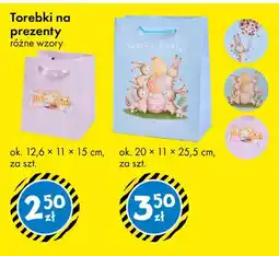Tedi Torebki na prezenty różne wzory ok. 20x11x25,5cm oferta