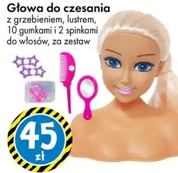 Tedi Głowa do czesania z grzebieniem, lustrem, 10 gumkami, 2 spinkami do włosów oferta